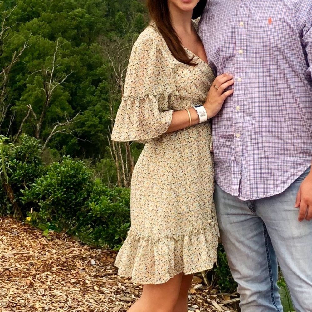 Chelsea & Violet Floral Wrap Dress, XS